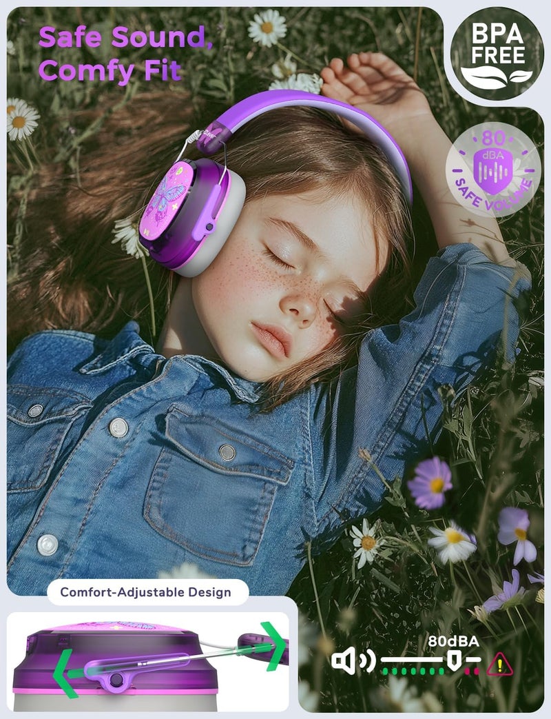 iClever Noise Cancelling Headphones for Kids Adults, Bluetooth Ear Protection with 60H Play Time, Safe Volume 80dBA, Noise Reduction Headphones for Autism Fireworks/Monster Truck, FOCUS - Image 4